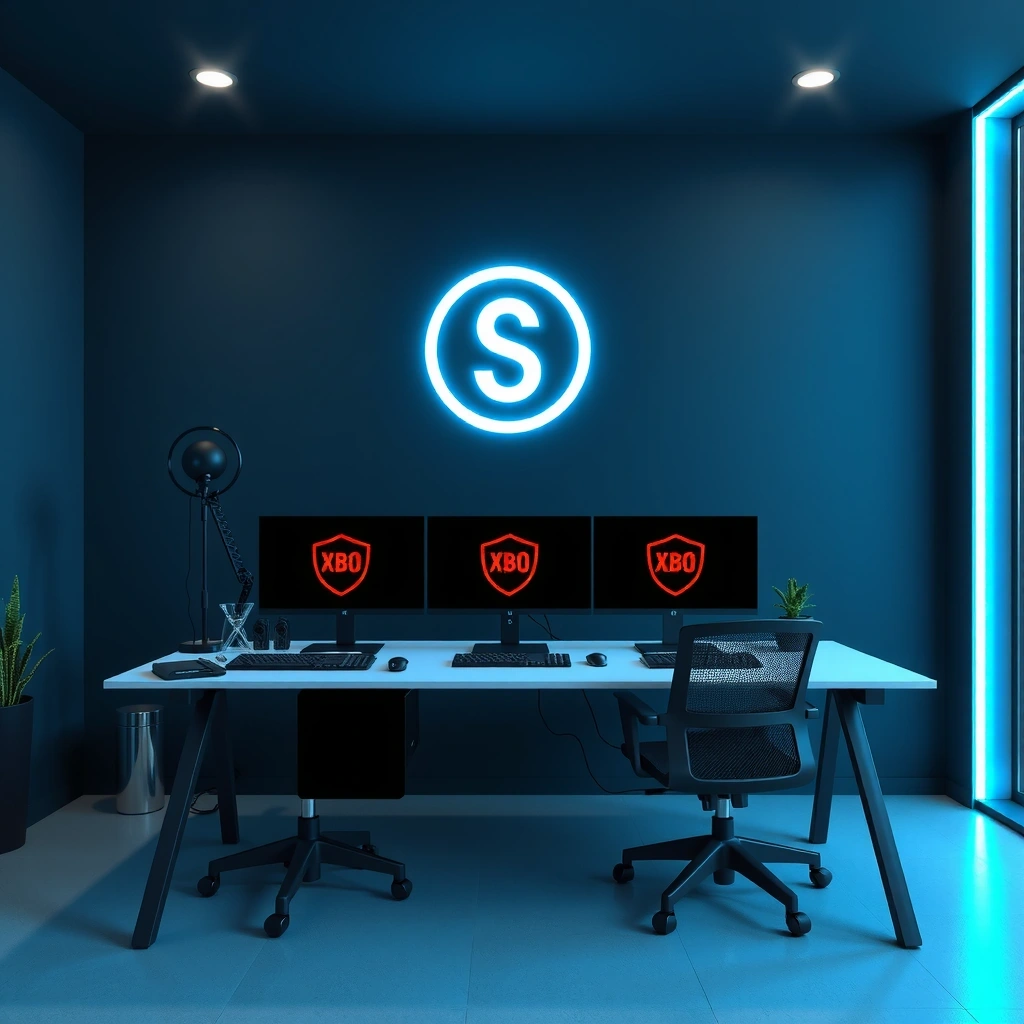 Modern game development studio office